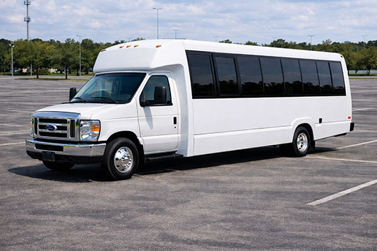 25-passenger minibus available for charter in Mesquite, TX